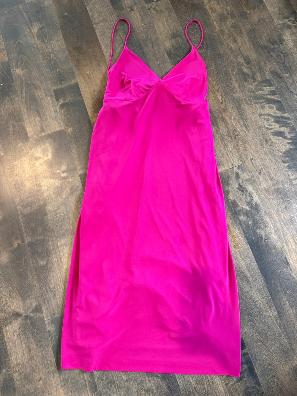 Banana Republic Fuchsia Slip Dress with Spaghetti Straps